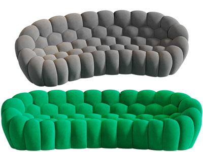 现代多人沙发3d模型 现代多人沙发