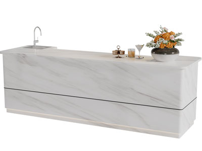 现代水吧台、厨房中岛