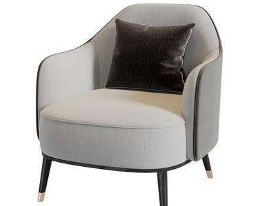 现代单人沙发3d模型 现代单人沙发