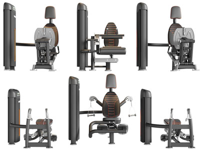 现代健身器材综合训练器3d模型 现代健身器材综合训练器