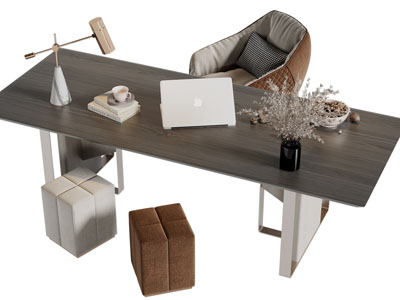 现代书桌椅组合