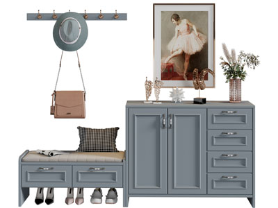 美式玄关鞋柜、卡座