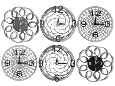 工业风loft钟表3d模型 工业风loft钟表
