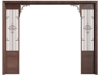 中式垭口3d模型 中式垭口