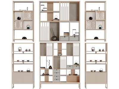 新中式实木装饰柜