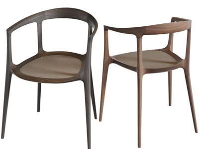 北欧实木休闲椅子