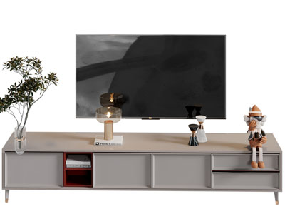 现代电视柜、电视机