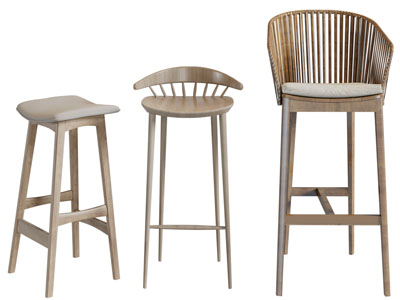 北欧实木吧椅吧凳