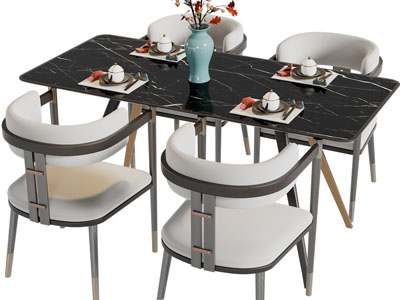 新中式餐桌椅组合