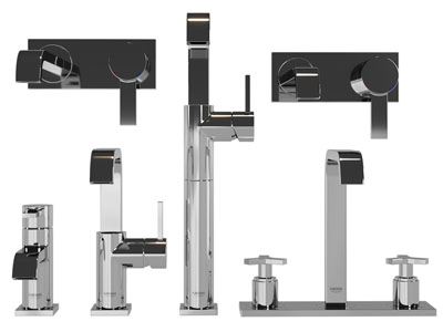 现代不锈钢水龙头3d模型 现代不锈钢水龙头