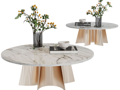 现代圆形茶几