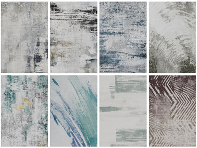 现代长方形地毯3d模型 现代长方形地毯