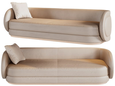 现代多人沙发3d模型 现代多人沙发