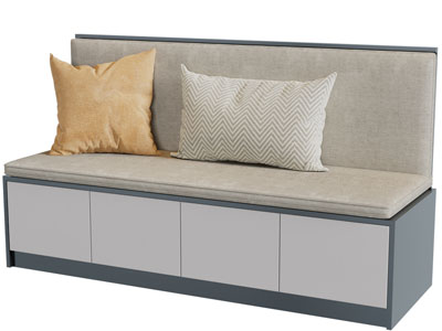 现代卡座3d模型 现代卡座