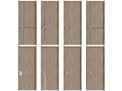 现代实木平开门