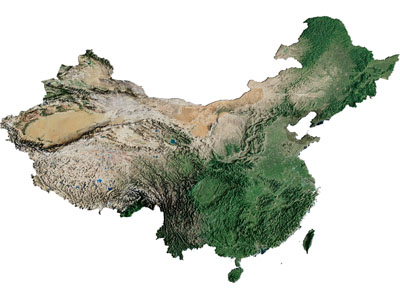 现代中国地图墙饰挂件