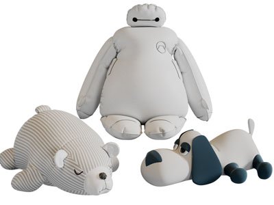 现代布艺玩偶摆件