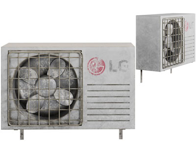 工业风loft做旧空调外机