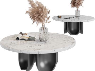 现代大理石茶几