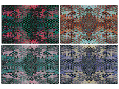 现代抽象图案的地毯3d模型 现代抽象图案的地毯