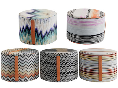 现代圆形坐墩、沙发凳