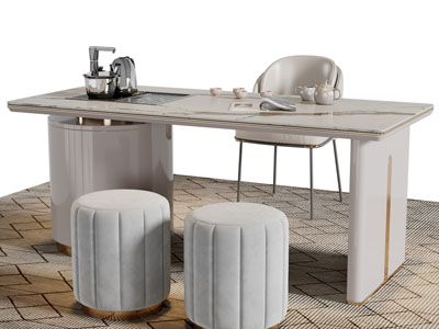 新中式书桌椅组合