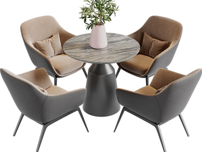 现代休闲桌椅组合