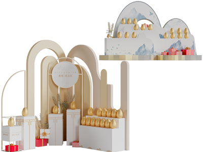 新中式砸蛋抽奖美陈