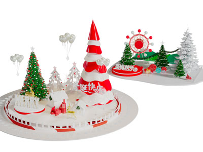 现代圣诞节美陈