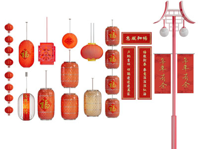 新中式灯笼挂件