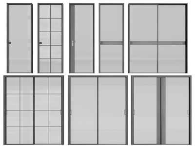 现代平开门、推拉门