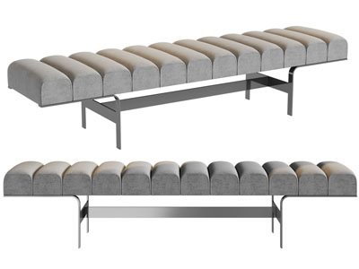 现代长方形沙发凳