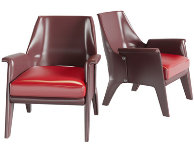 现代单人沙发3d模型 现代单人沙发