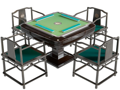 新中式方形麻将桌、娱乐桌