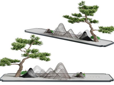 新中式盆景盆栽