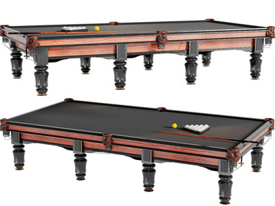 欧式台球桌3d模型 欧式台球桌