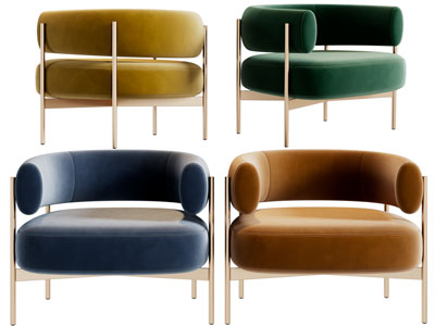 现代轻奢休闲沙发椅子3d模型 现代轻奢休闲沙发椅子