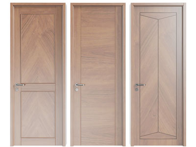 现代实木平开门