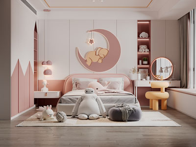 现代公主房、儿童房、卧室