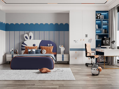 现代卧室、儿童房