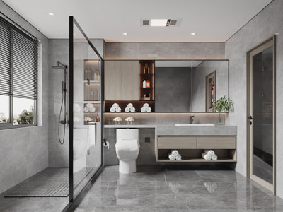 现代卫浴间