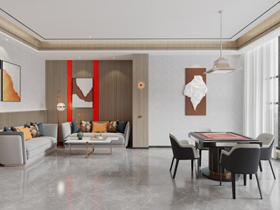 现代娱乐室、麻将棋牌室