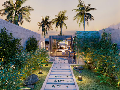 现代庭院阳光房、景观园艺小品