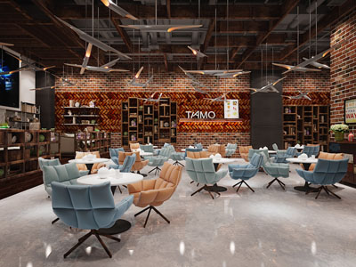 工业loft咖啡厅、咖啡馆