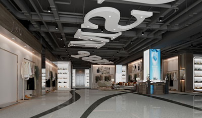 工业loft服装专卖店大堂接待