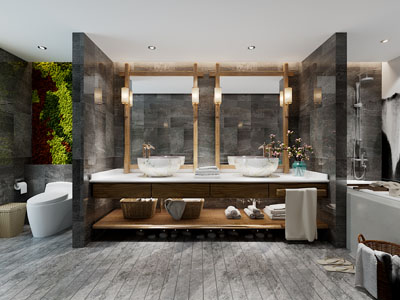 现代公共卫生间、洗手间