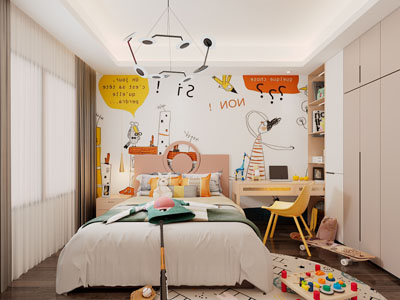 北欧儿童房、卧室