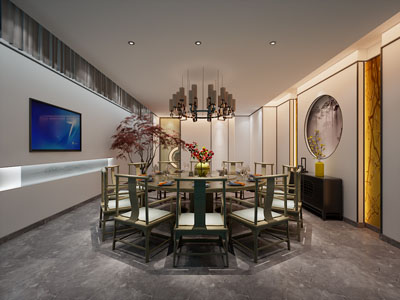 新中式酒店包厢包间