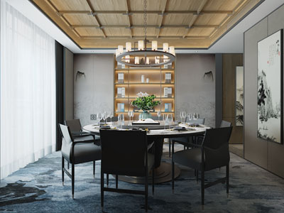 新中式酒店包厢包房