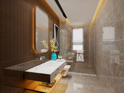 现代轻奢卫浴间